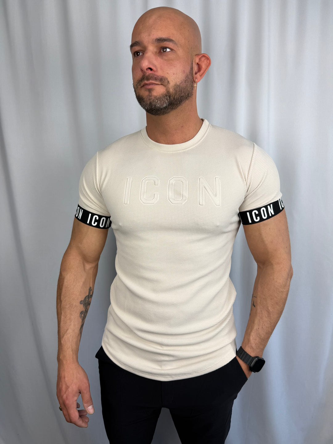 Icon Shadow Embossed T-Shirt
