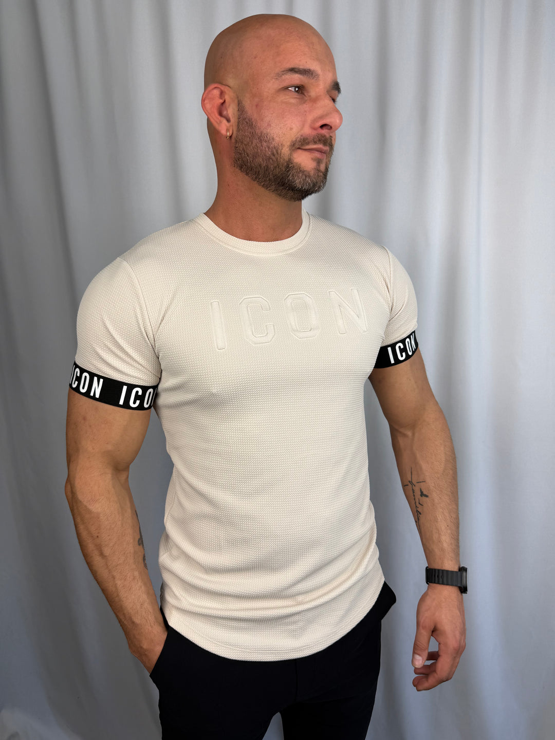 Icon Shadow Embossed T-Shirt