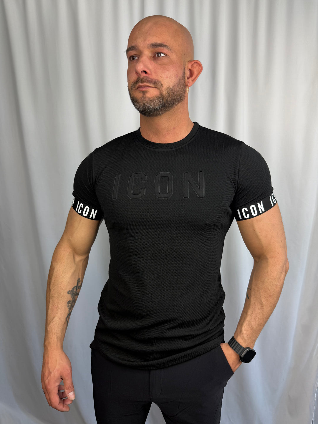 Icon Shadow Embossed T-Shirt