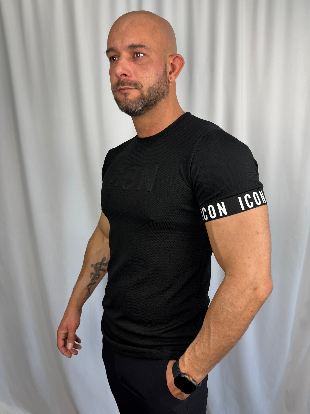 Icon Shadow Embossed T-Shirt