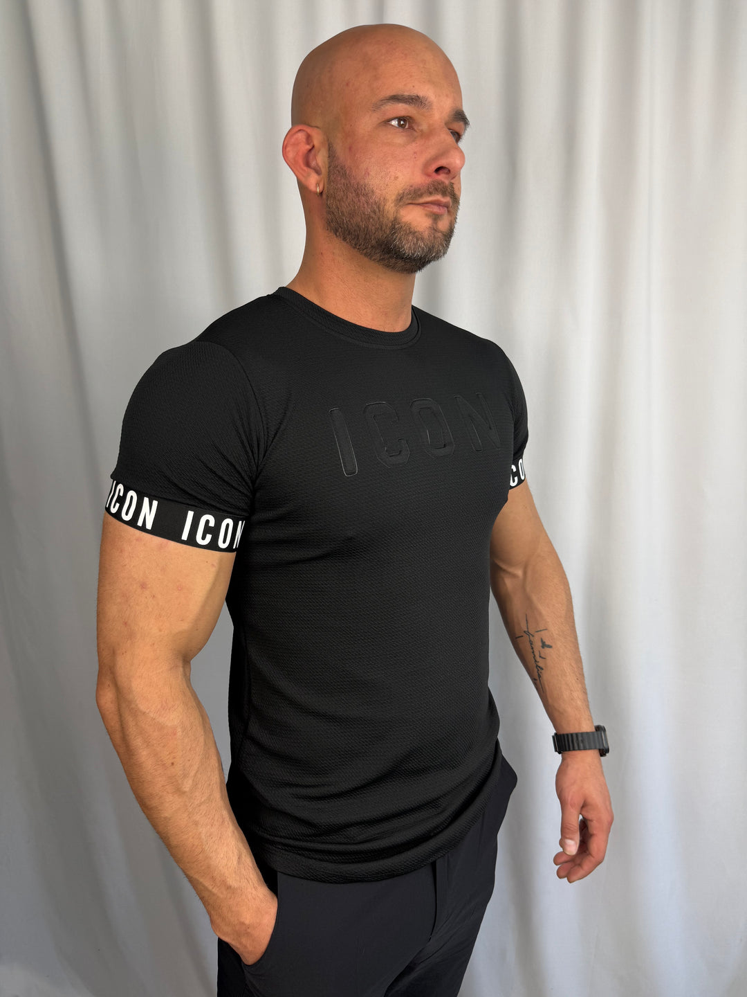 Icon Shadow Embossed T-Shirt