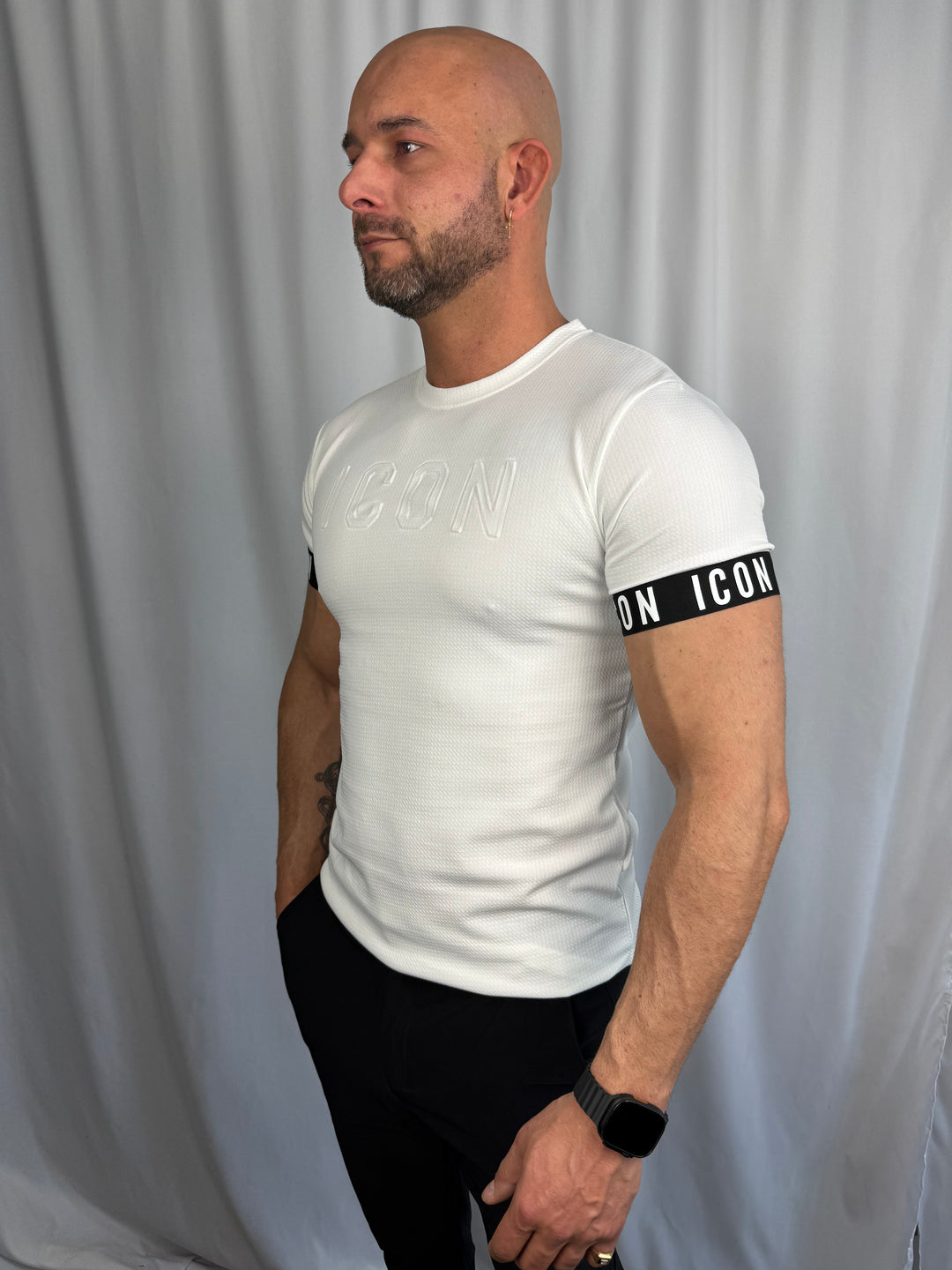 Icon Shadow Embossed T-Shirt