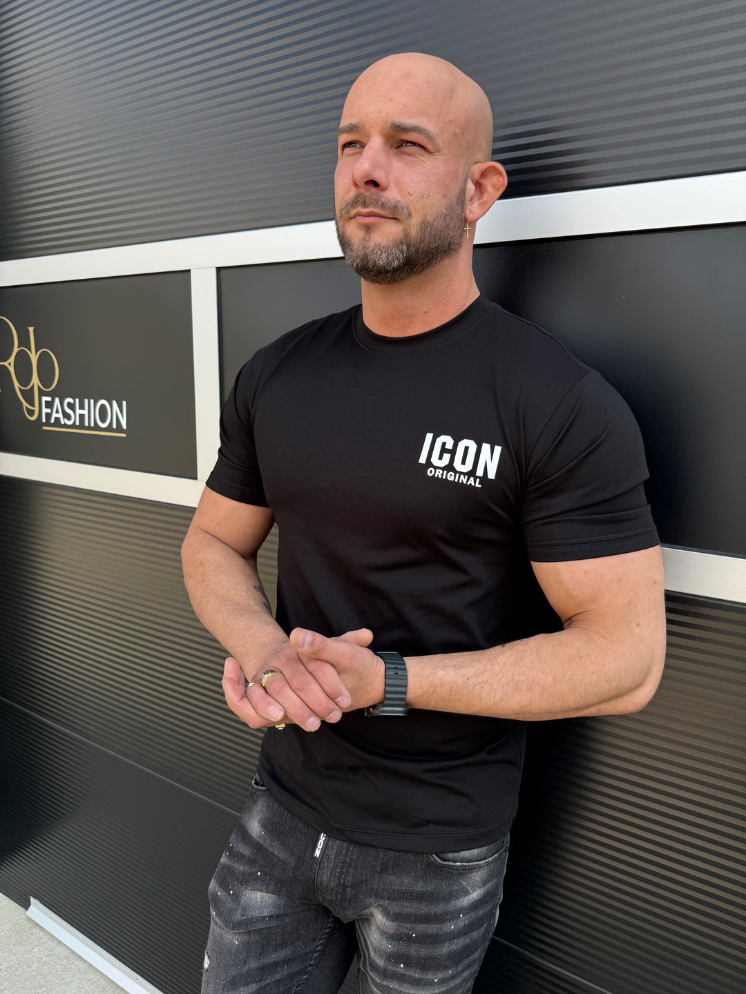 Icon Teddy Back Print Oversized T-Shirt