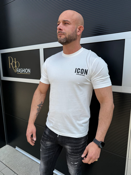 Icon Teddy Back Print Oversized T-Shirt