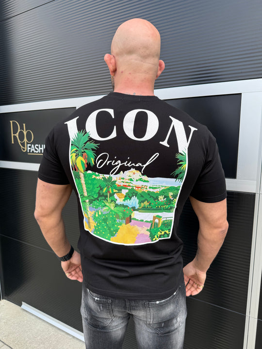 Icon Riviera Back Print Oversized T-Shirt