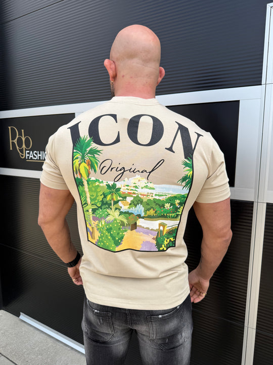 Icon Riviera Back Print Oversized T-Shirt