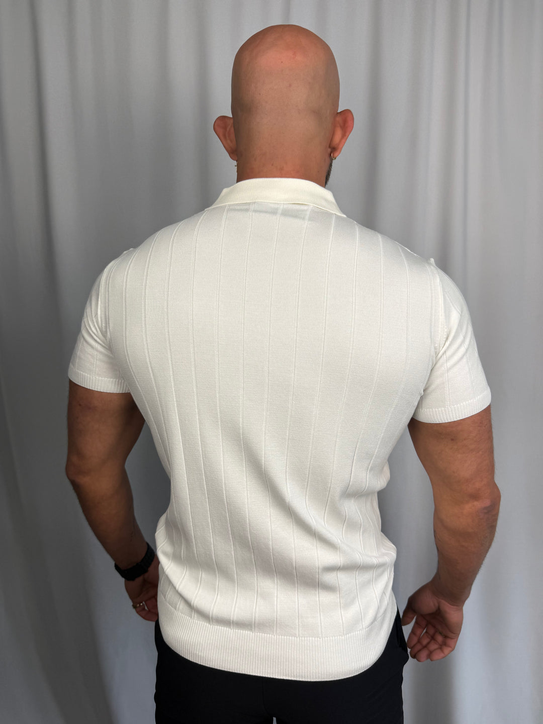 Milano Ribbed Zip Polo