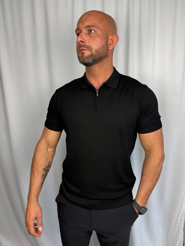 Monaco Knit Zip Polo