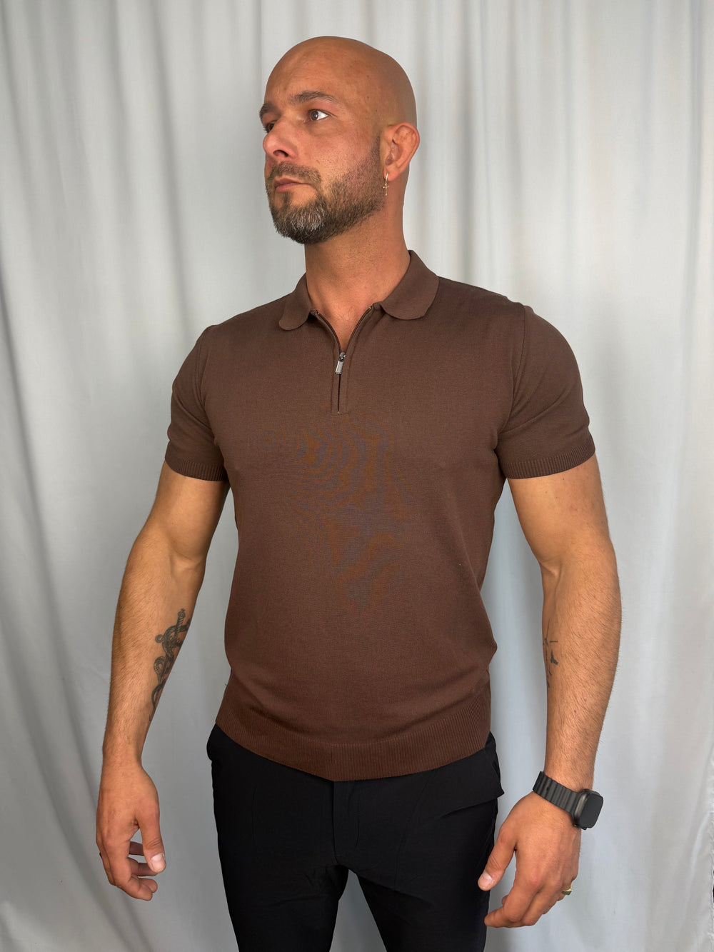 Monaco Knit Zip Polo