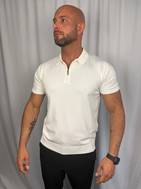 Monaco Knit Zip Polo