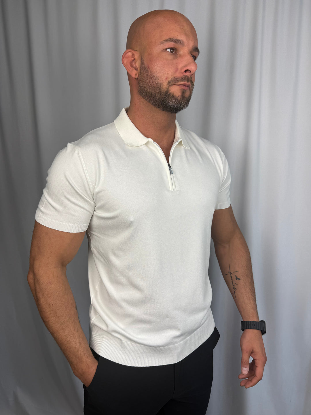 Monaco Knit Zip Polo