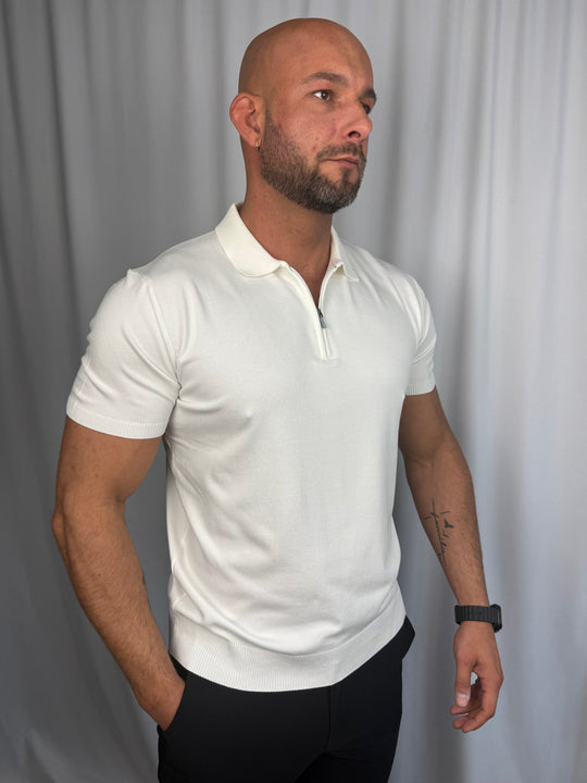 Monaco Knit Zip Polo