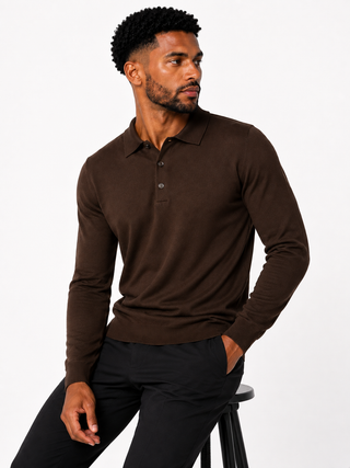 The Bellini Knit Polo Sweater