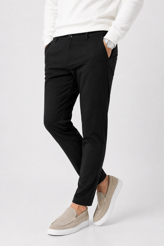The Premium Lorenzo Shine Trouser Black