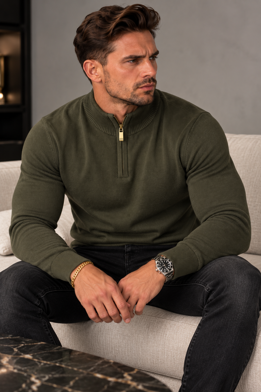 The Classic Zip Sweater
