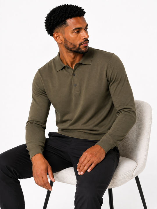The Bellini Knit Polo Sweater