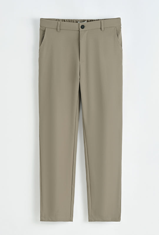The Premium Lorenzo Shine Trouser Beige