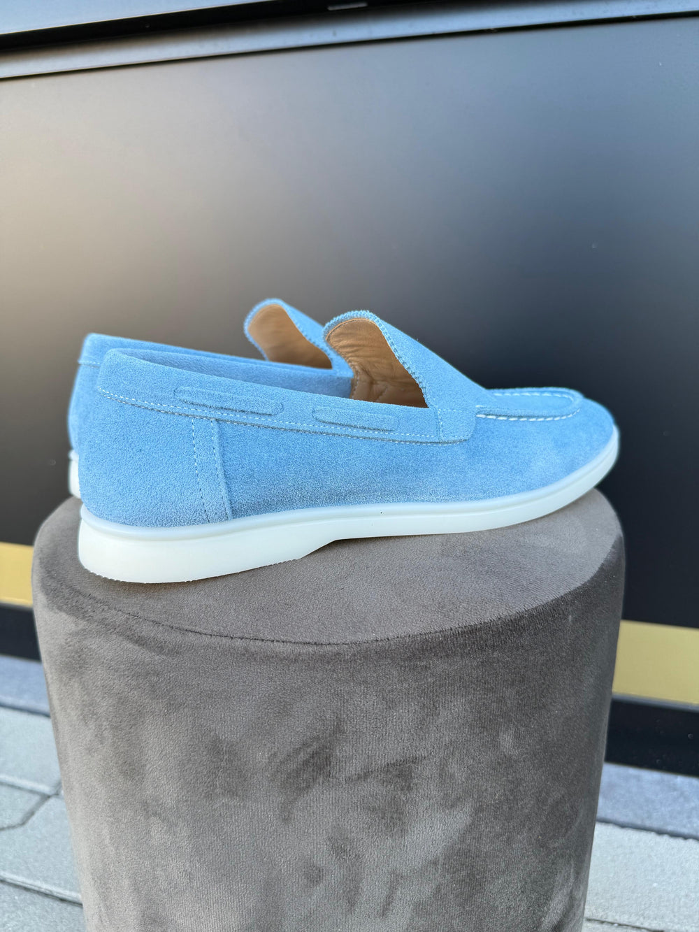 Urban Suede Loafers Baby Blue