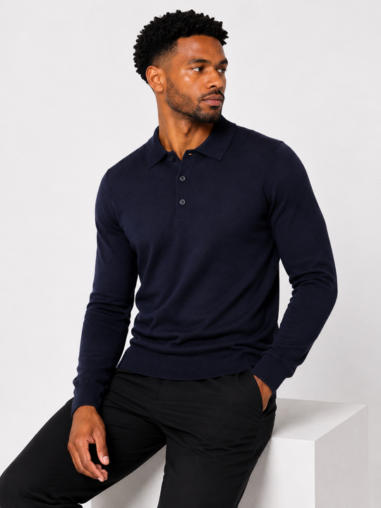 The Bellini Knit Polo Sweater
