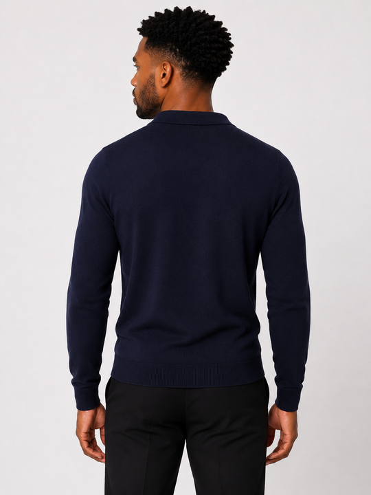 The Bellini Knit Polo Sweater