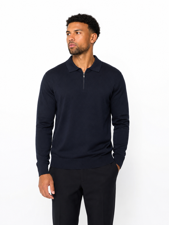 The Firenze Knit Zip Sweater