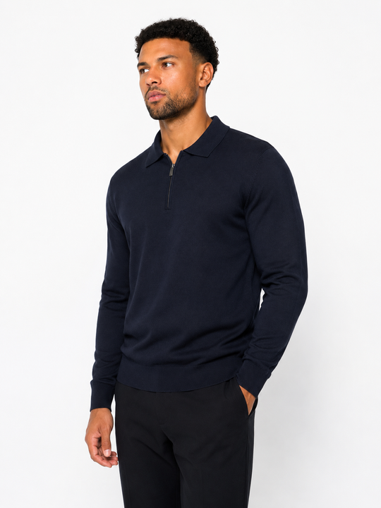 The Firenze Knit Zip Sweater