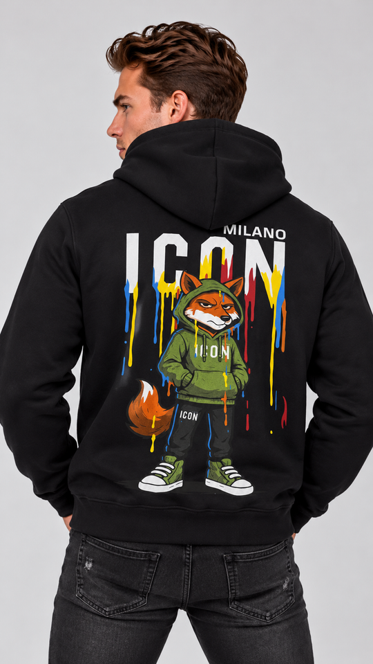ICON Color Splash Fox Tee Hoodie