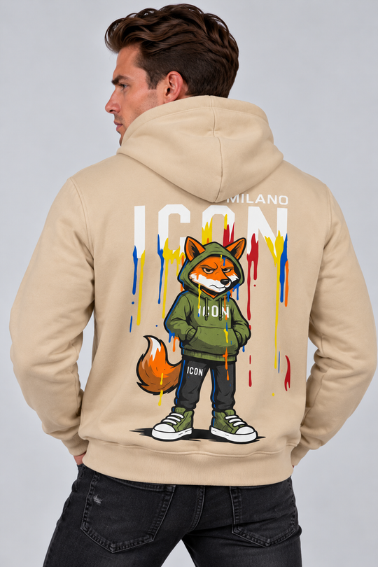 ICON Color Splash Fox Tee Hoodie